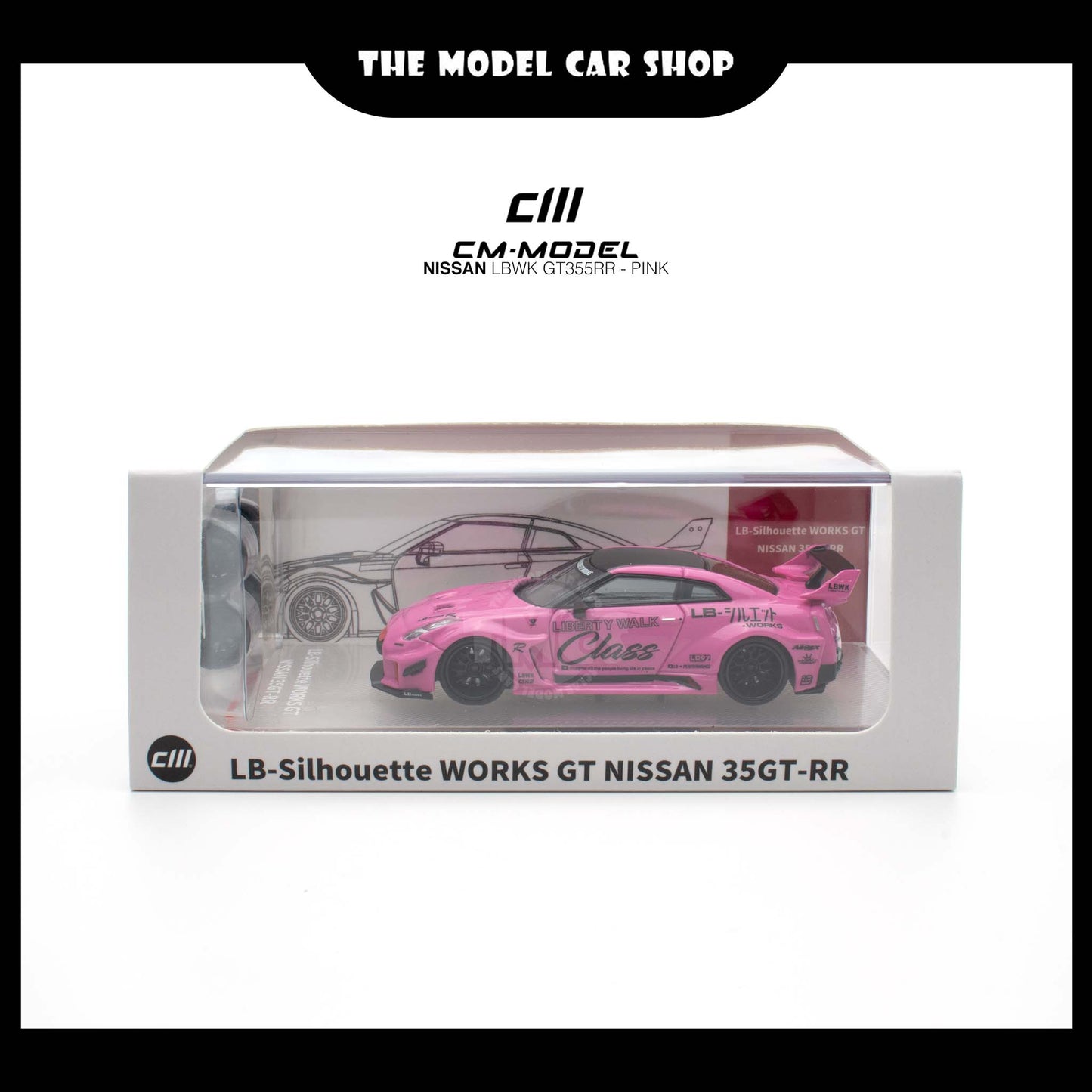 [CM Model] Nissan LBWK GT35RR - Pink