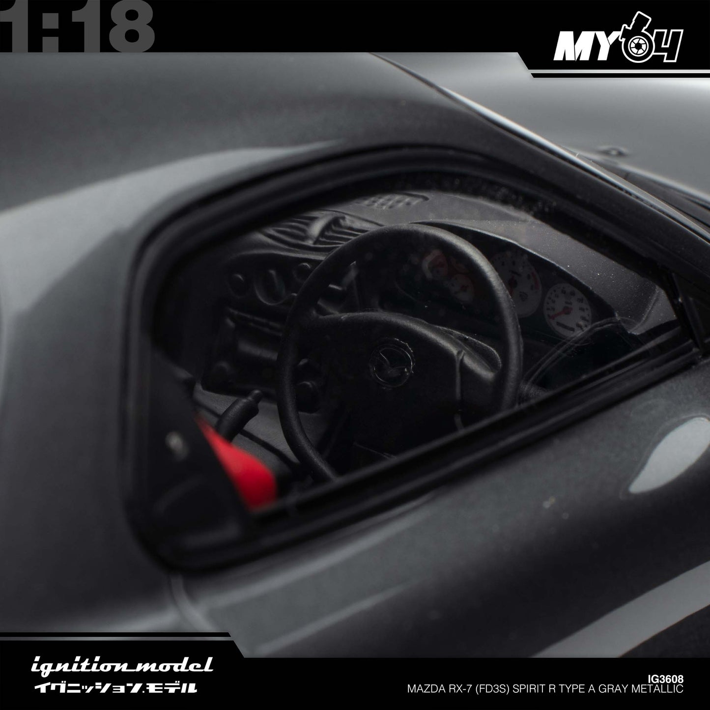 [Ignition Model] Mazda RX-7 (FD3S) Spirit R Type A - Gray Metallic