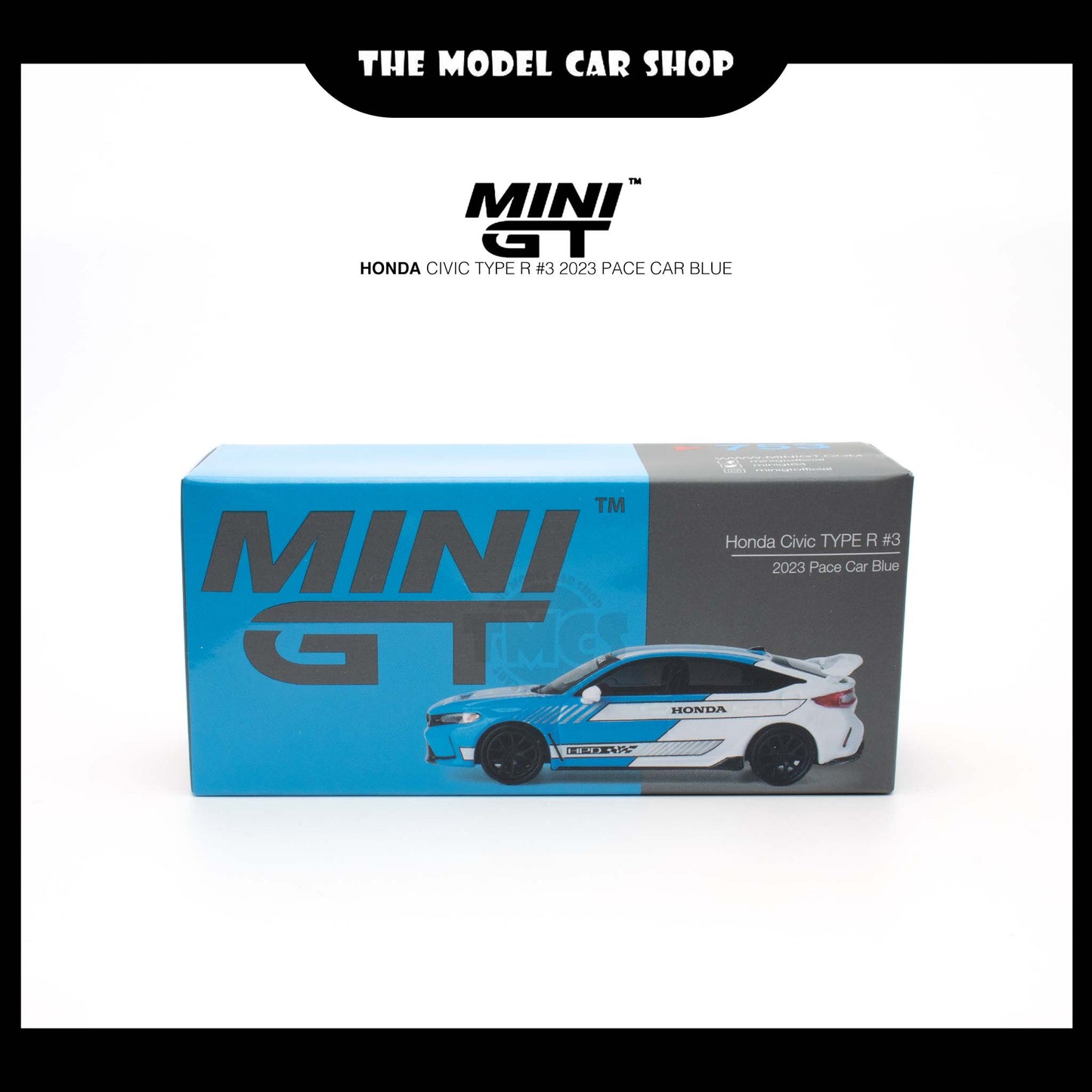 [MINI GT] Honda Civic Type R #3 2023 Pace Car - Blue