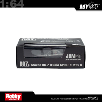 [Hobby Japan] 1:64 Mazda RX-7 (FD3S) Spirit R Type A - Titanium Gray Metallic