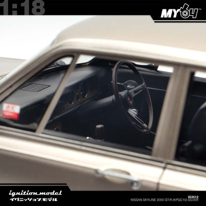 [Ignition Model] Nissan Skyline 2000 GT-R (PGC10) - Silver