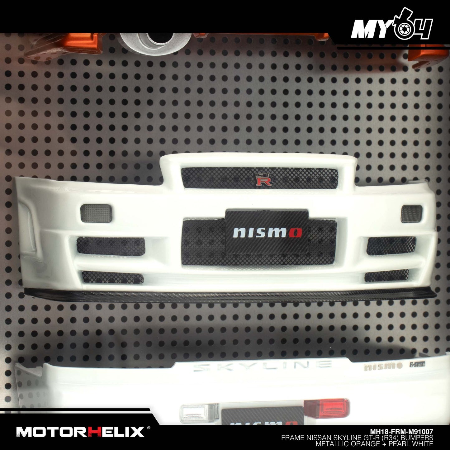 [Motorhelix] Frame Nissan Skyline GT-R (R34) Bumpers