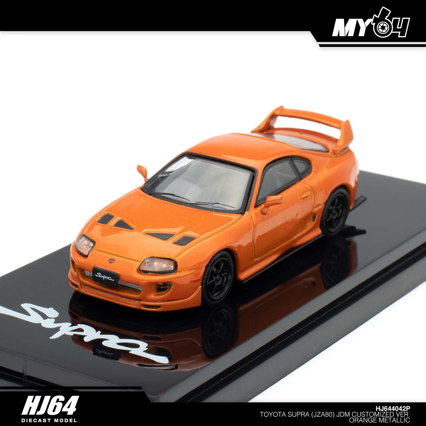 [Hobby Japan] Toyota SUPRA (JZA80) JDM CUSTOMIZED VERSION - Orange Metallic (Customized Colour)