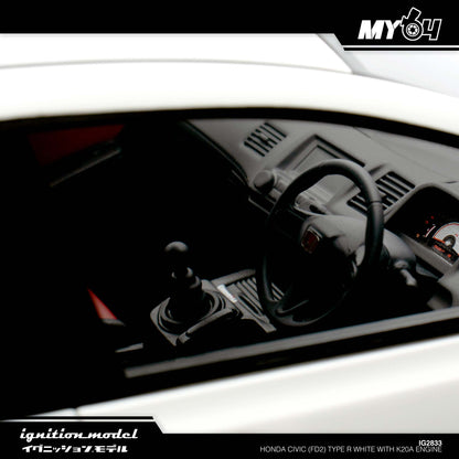 [Ignition Model] Honda CIVIC (FD2) TYPE R - White With K20A Engine