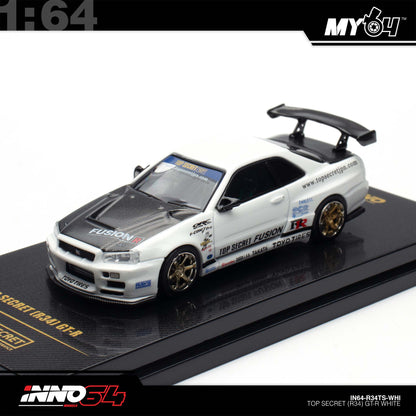 [INNO64] 1:64 Top Secret R34 GT-R - White