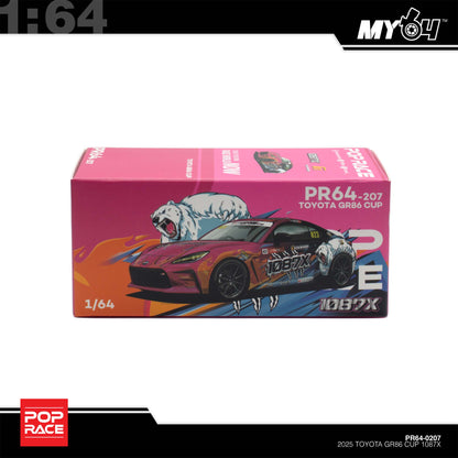 [Pop Race] 1:64 1087X Toyota GR86 CUP