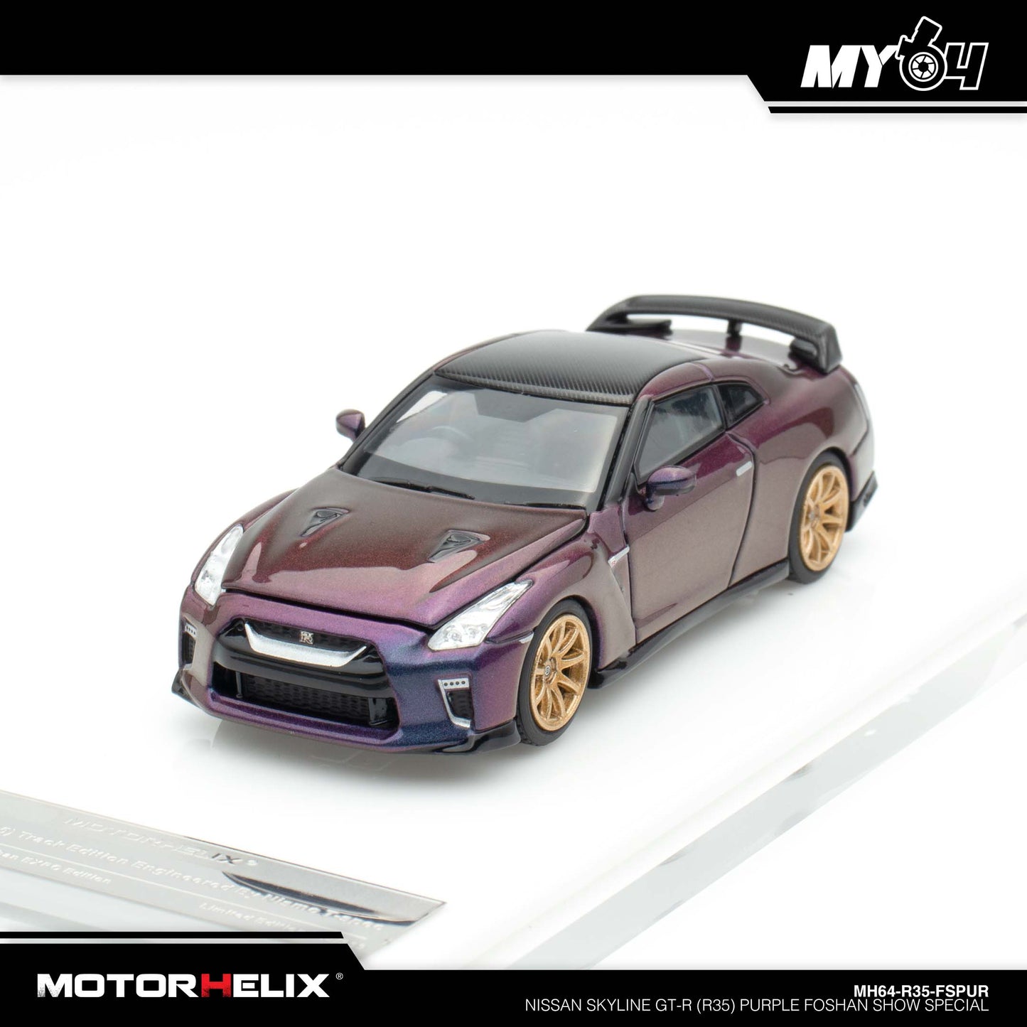 [Motorhelix] Nissan Skyline GT-R (R35) - Purple FOSHAN SHOW SPECIAL