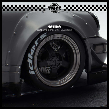 [Solido] 1:18 RWB Nardo Grey with Nakai Figure