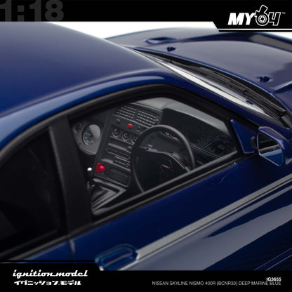 [Ignition Model] Nissan Skyline NISMO 400R (BCNR33) - Deep Marine Blue
