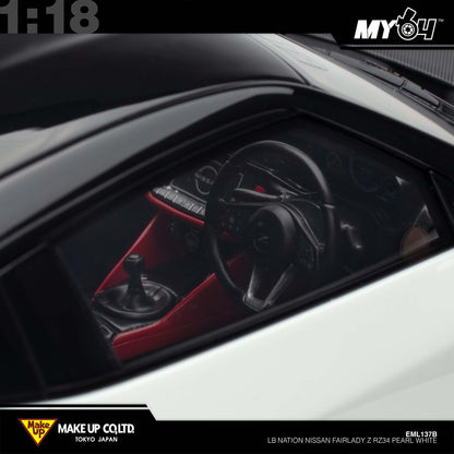 [Make Up] 1:18 Edilion LB★Nation Nissan Fairlady Z RZ34 - Pearl White