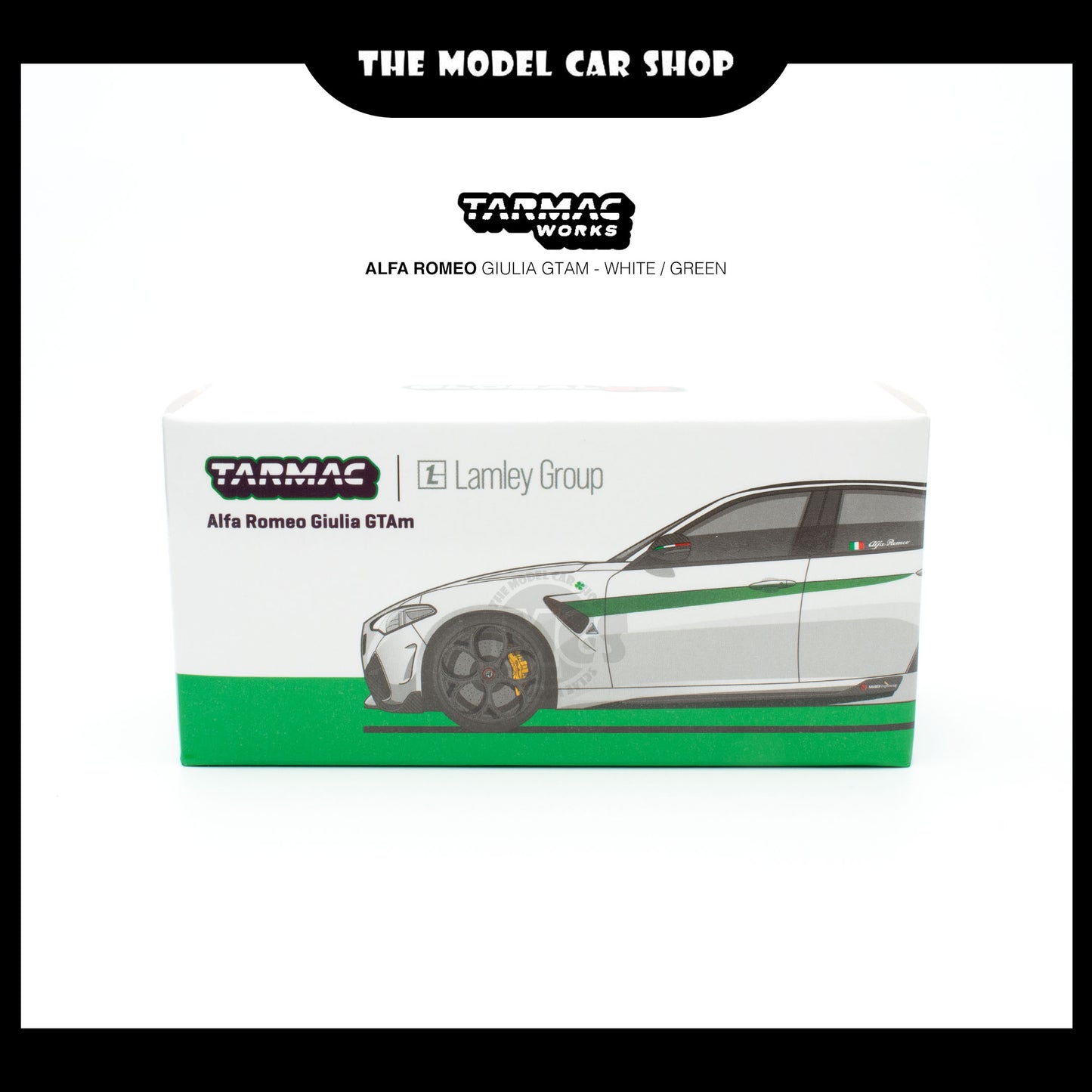 [Tarmac Works] Alfa Romeo Giulia GTAm - White / Green