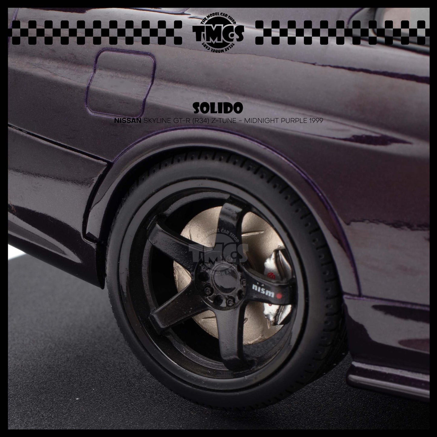[Solido] 1:18 Nissan Skyline GT-R (R34) Z-Tune - Midnight Purple 1999
