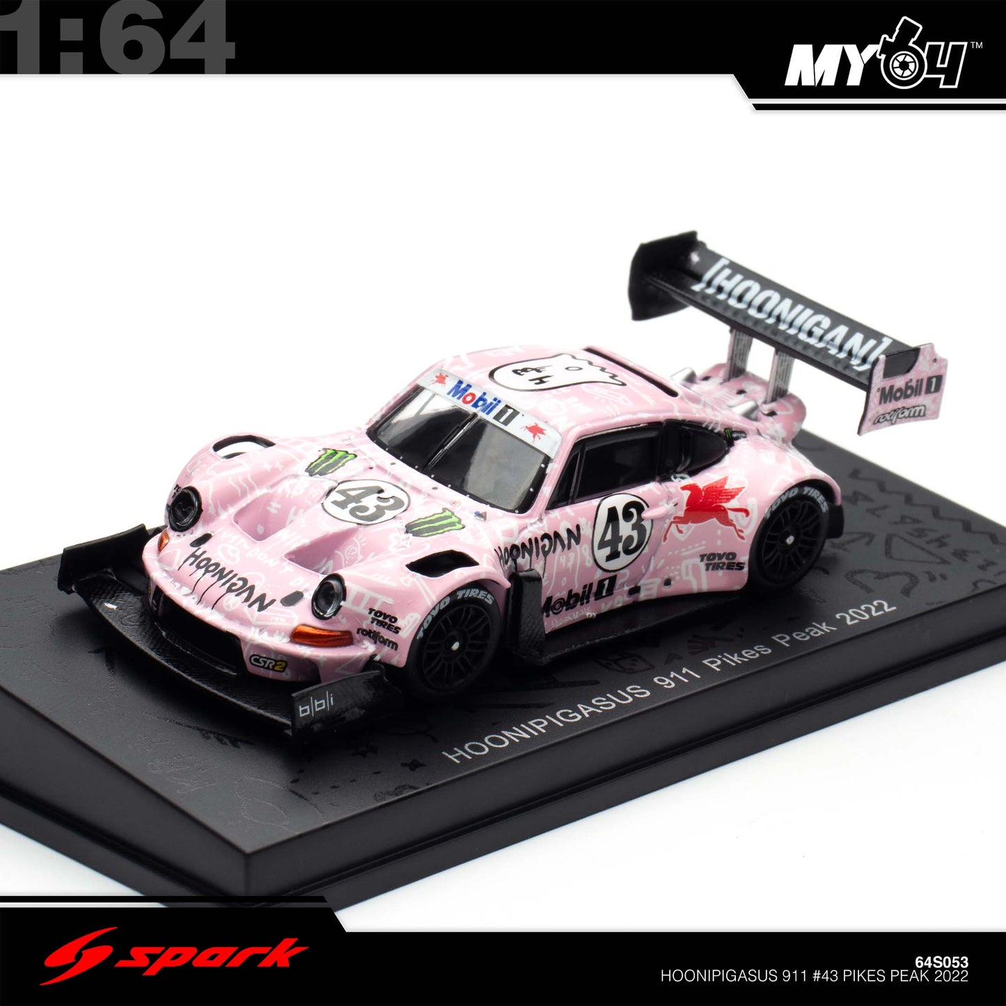 [Sparky] 1:64 Hoonipigasus 911 No.43 Pikes Peak 2022 Ken Block
