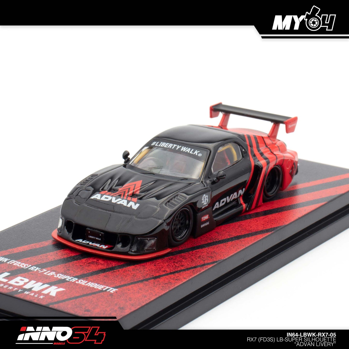 [INNO64] LBWK Mazda RX7 (FD3S) LB-Super Silhouette - "ADVAN LIVERY"