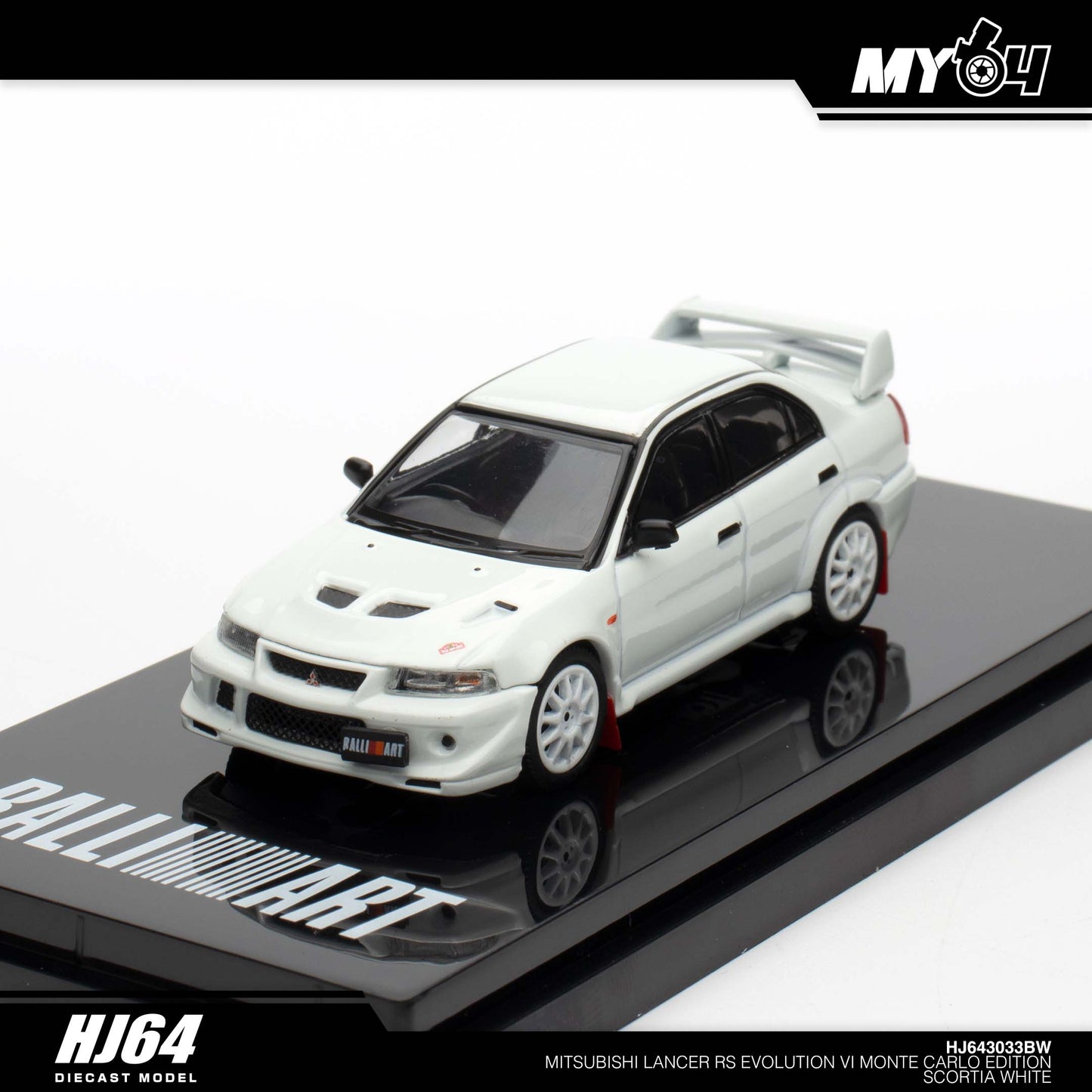 [Hobby Japan] Mitsubishi Lancer RS Evolution 6 Monte Carlo Edition - Scortia White