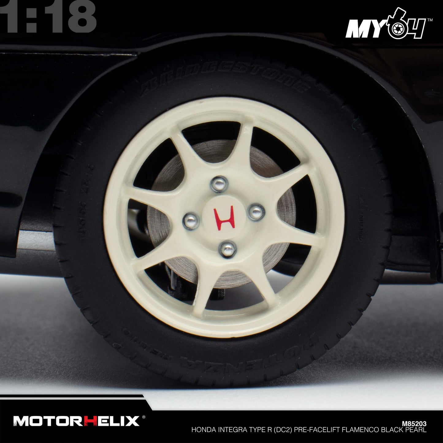 [Motorhelix] Honda Integra Type R (DC2) Pre-Facelift  - Flamenco Black Pearl