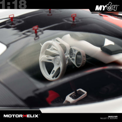 [Motorhelix] 1:18 Nilu TL Suzuka - White/Red #27