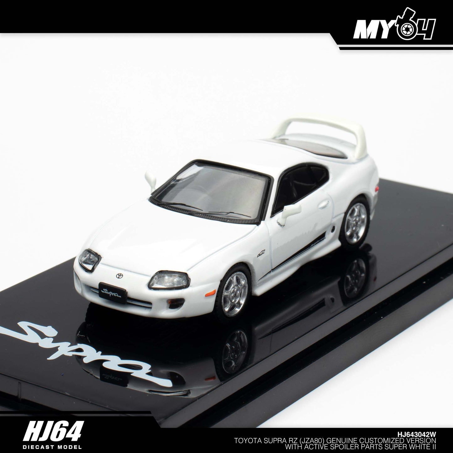 [Hobby Japan] Toyota SUPRA RZ (JZA80) GENUINE CUSTOMIZED VERSION with Active Spoiler Parts - Super White II