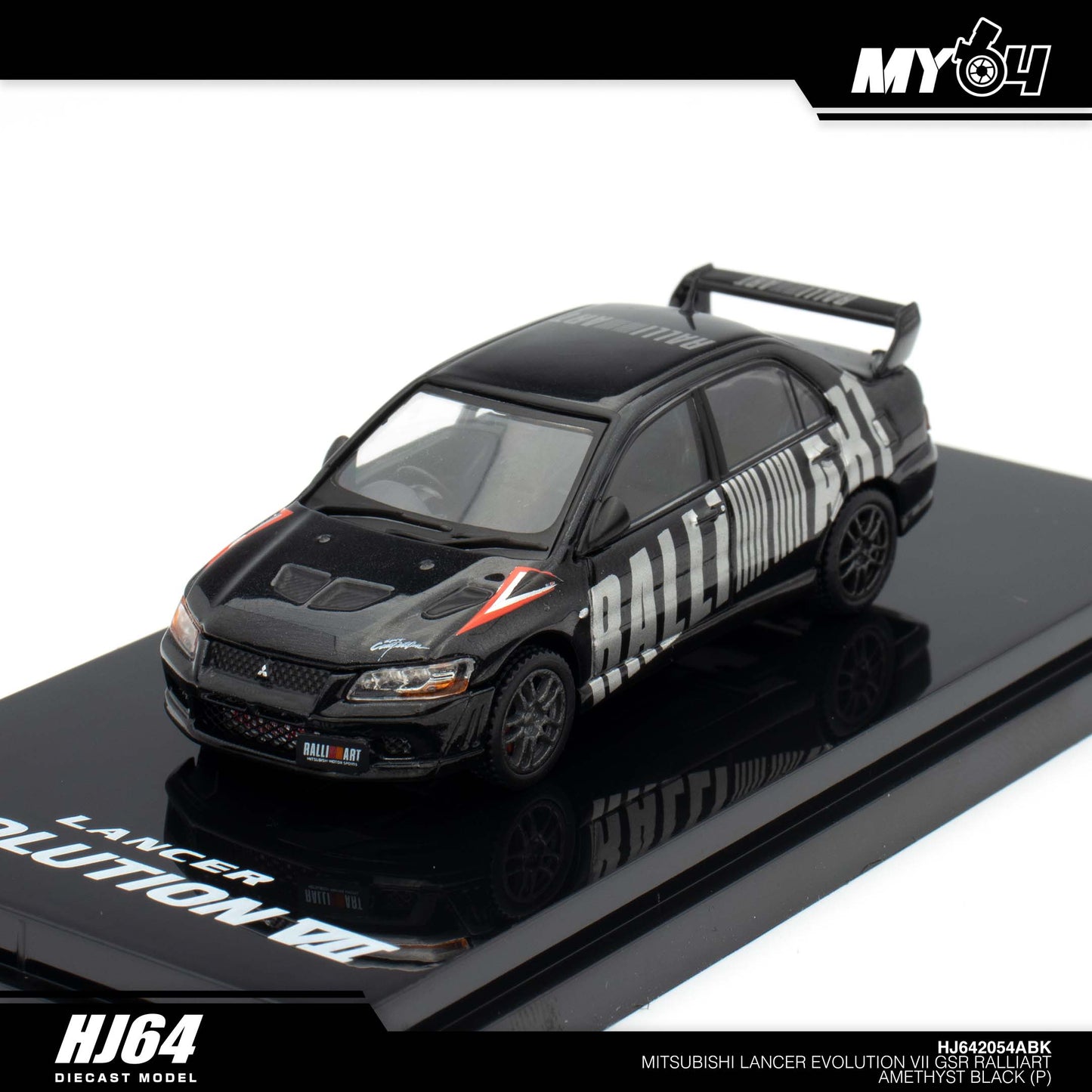 [Hobby Japan] Mitsubishi Lancer Evolution 7 GSR RALLIART - Amethyst Black Pearl