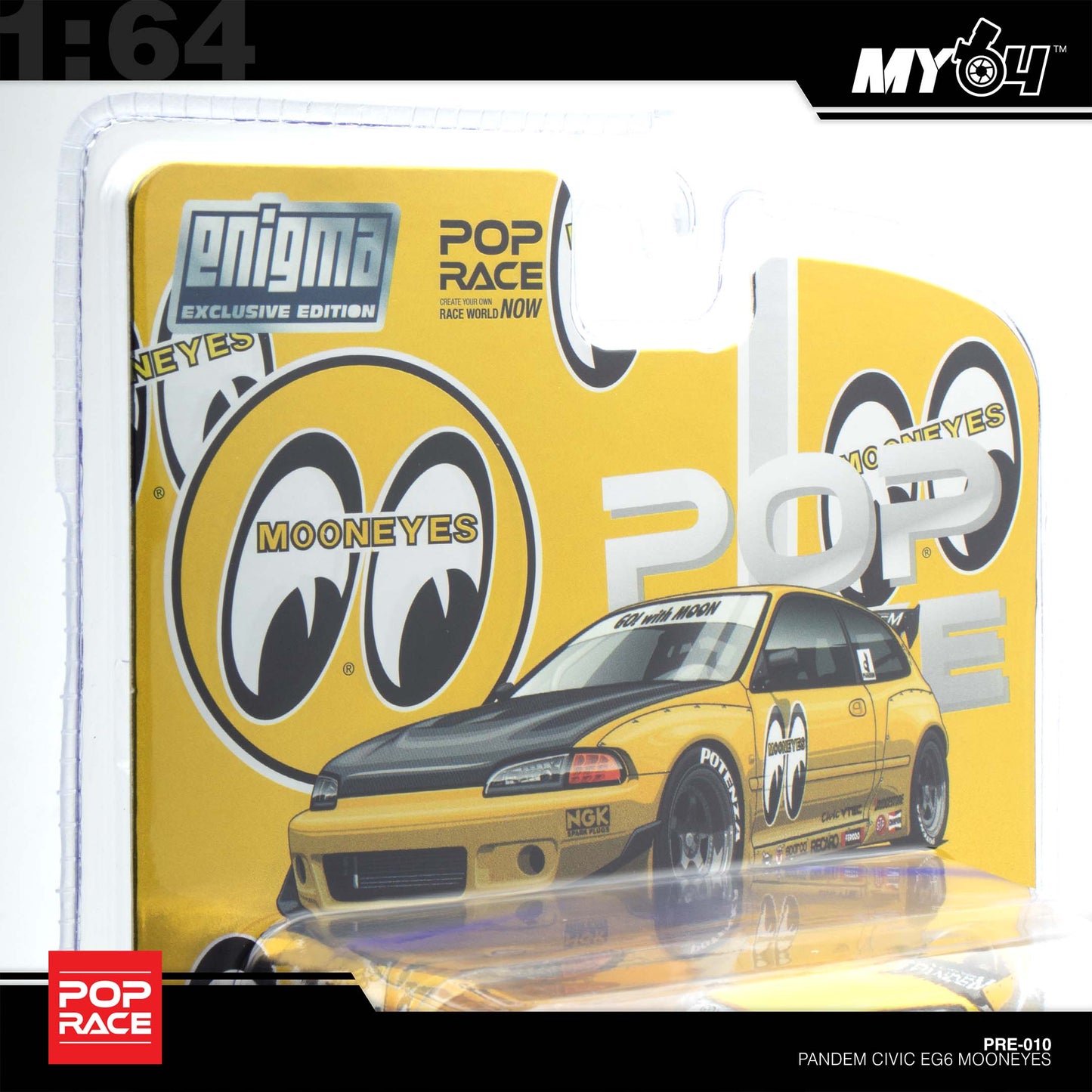 [Pop Race] 1:64 ENIGMA Pandem Civic EG6 v1.5 - Mooneyes