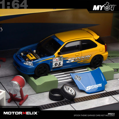 [Motorhelix] 1:64 Spoon Theme Garage