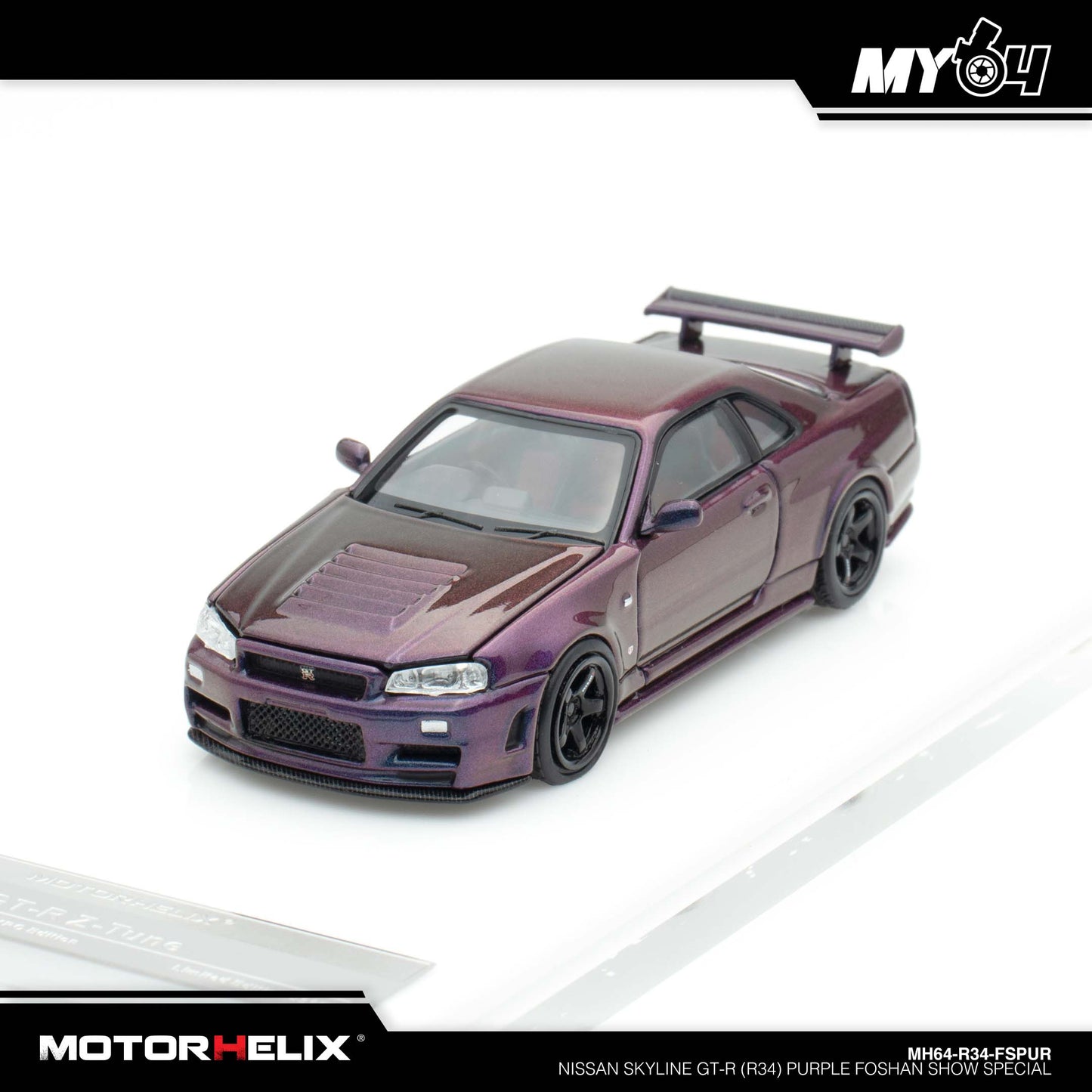 [Motorhelix] Nissan Skyline GT-R (R34) - Purple FOSHAN SHOW SPECIAL