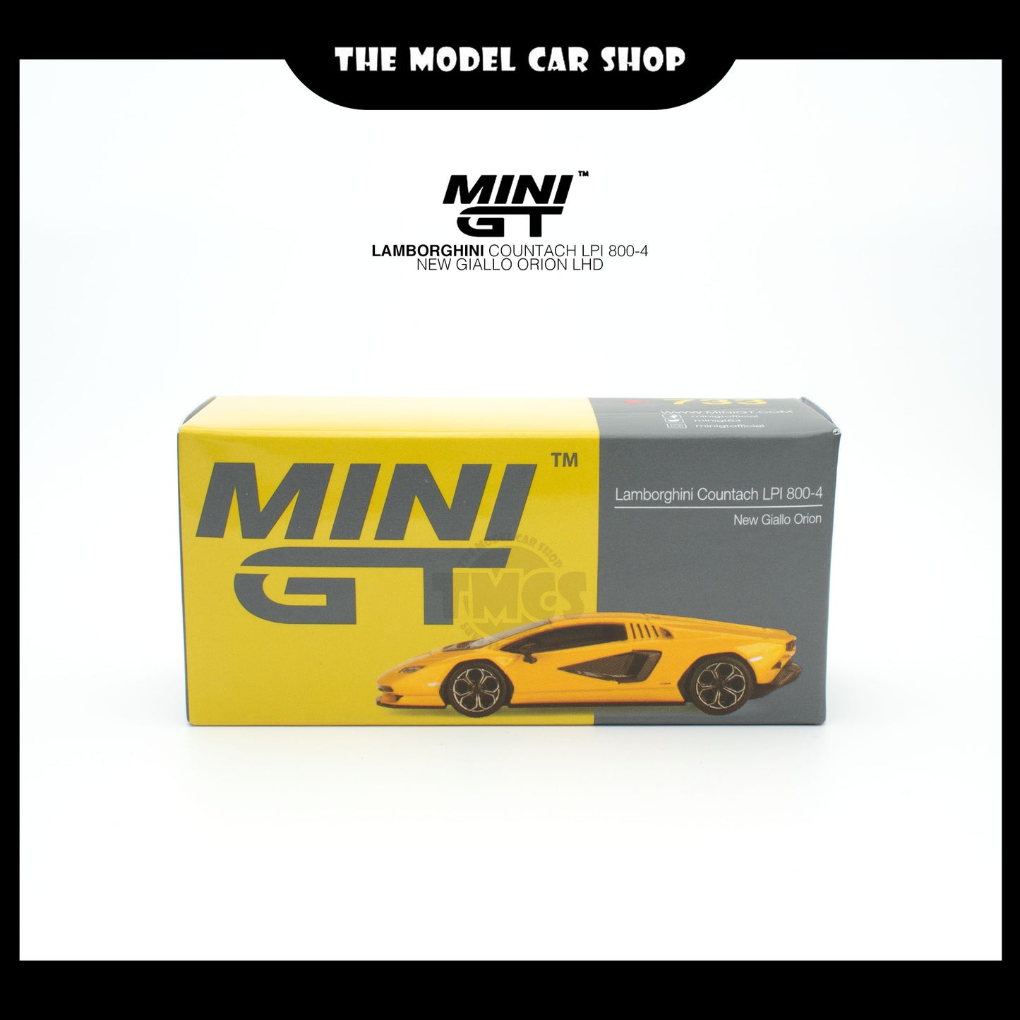 [MINI GT] Lamborghini Countach LPI 800-4 New Giallo Orion