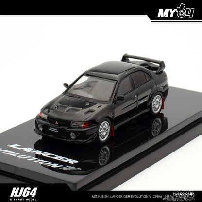 [Hobby Japan] Mitsubishi Lancer GSR Evolution 5 (CP9A) 1998 with Mud Flap - Pyrenees Black