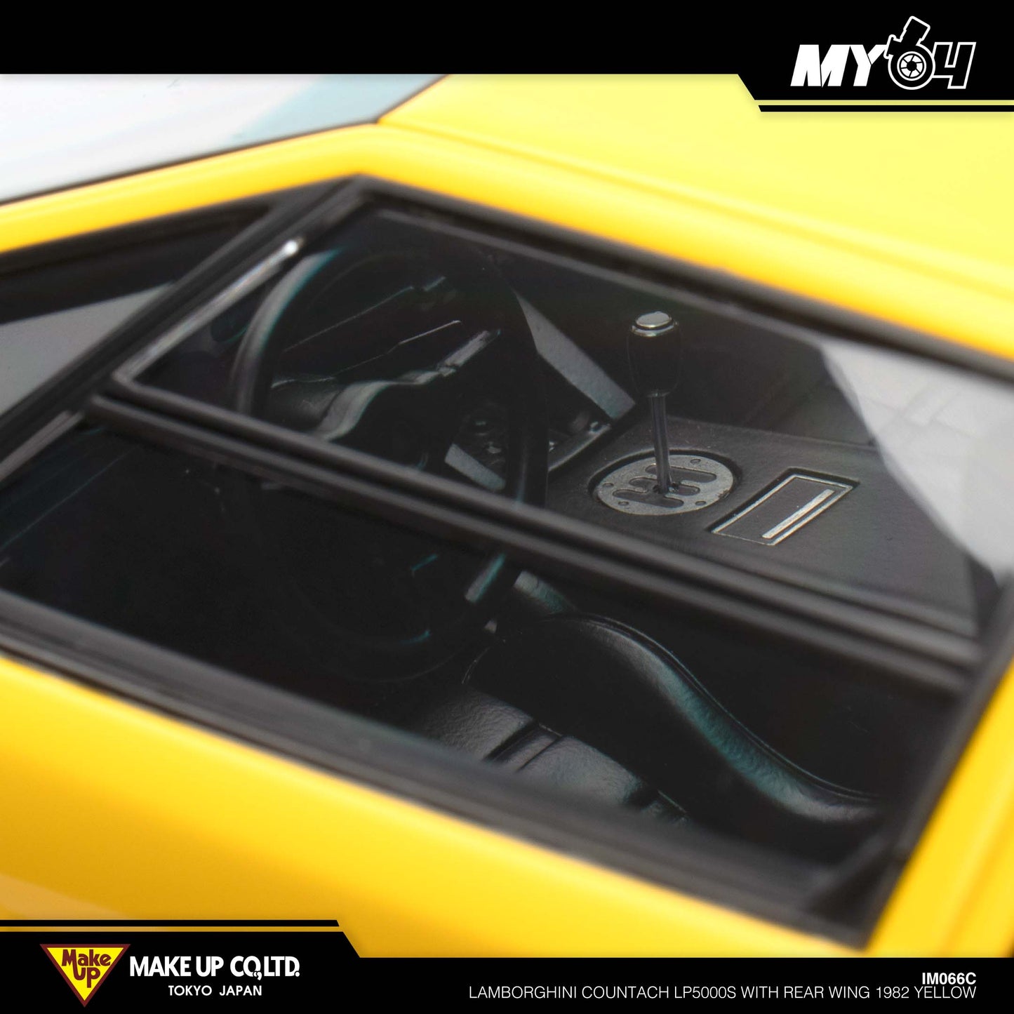 [Make Up] Lamborghini Countach LP5000S With Rear Wing 1982 - Yellow