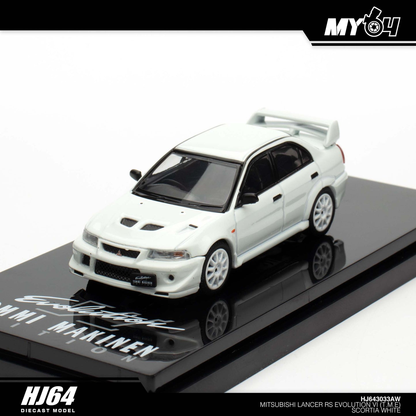 [Hobby Japan] Mitsubishi Lancer RS Evolution 6 (T.M.E.) - Scortia White