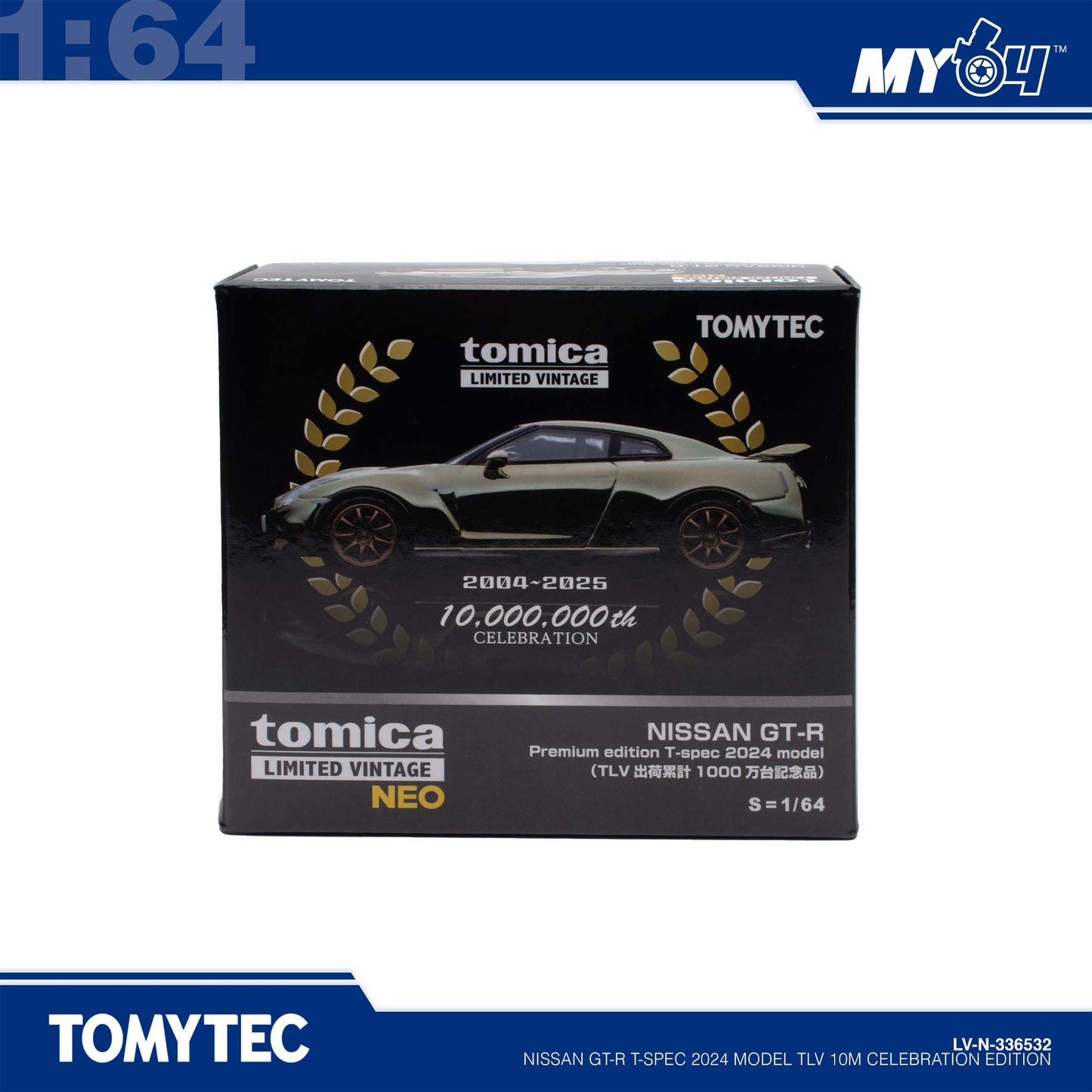 [TLVN] 1:64 Nissan GT-R T-Spec 2024 Model TLV 10M Celebration Edition