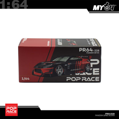 [Pop Race]  1:64 Pandem Toyota GR86 - Advan