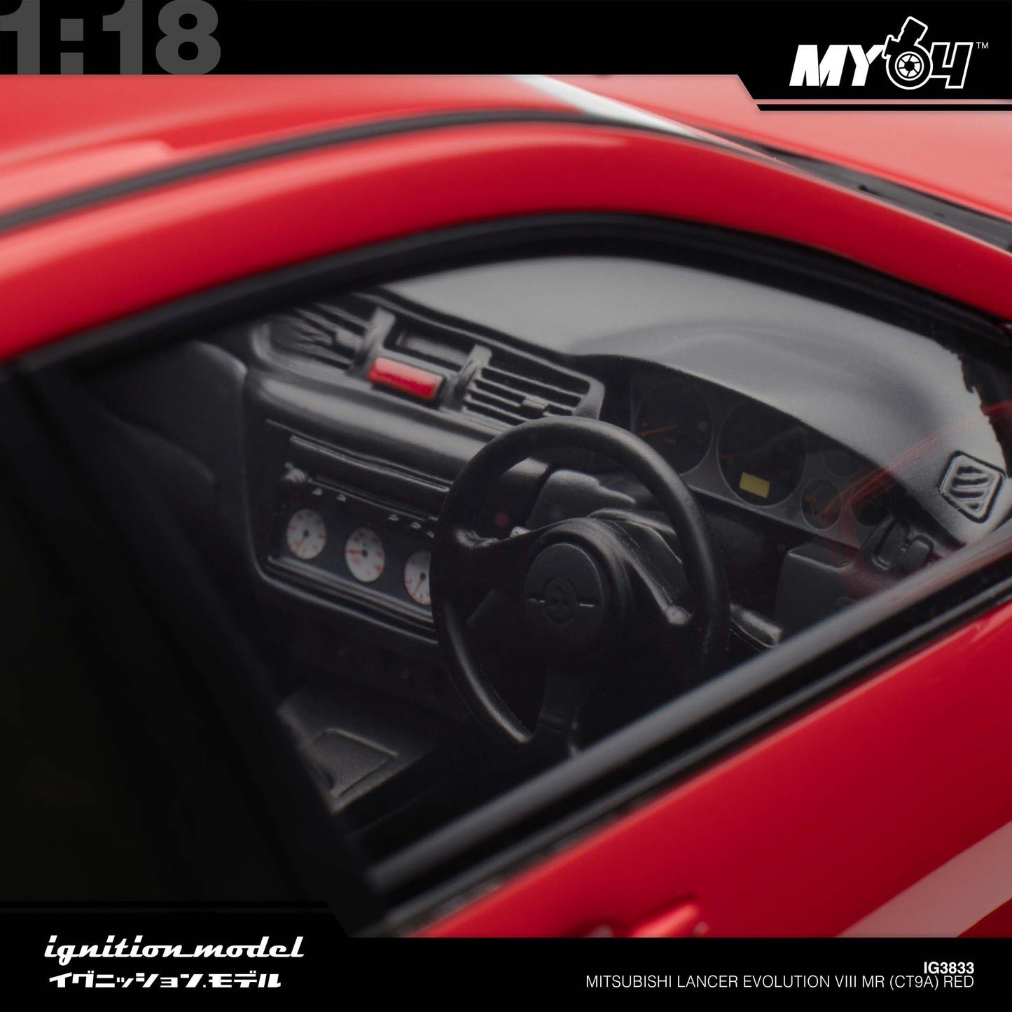 [Ignition Model] 1:18 Mitsubishi Lancer Evolution VIII MR (CT9A) - Red