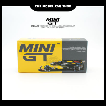 [MINI GT] Cadillac V-Series.R #01 Cadillac Racing 2023 IMSA Daytona 24 Hrs 3rd Place