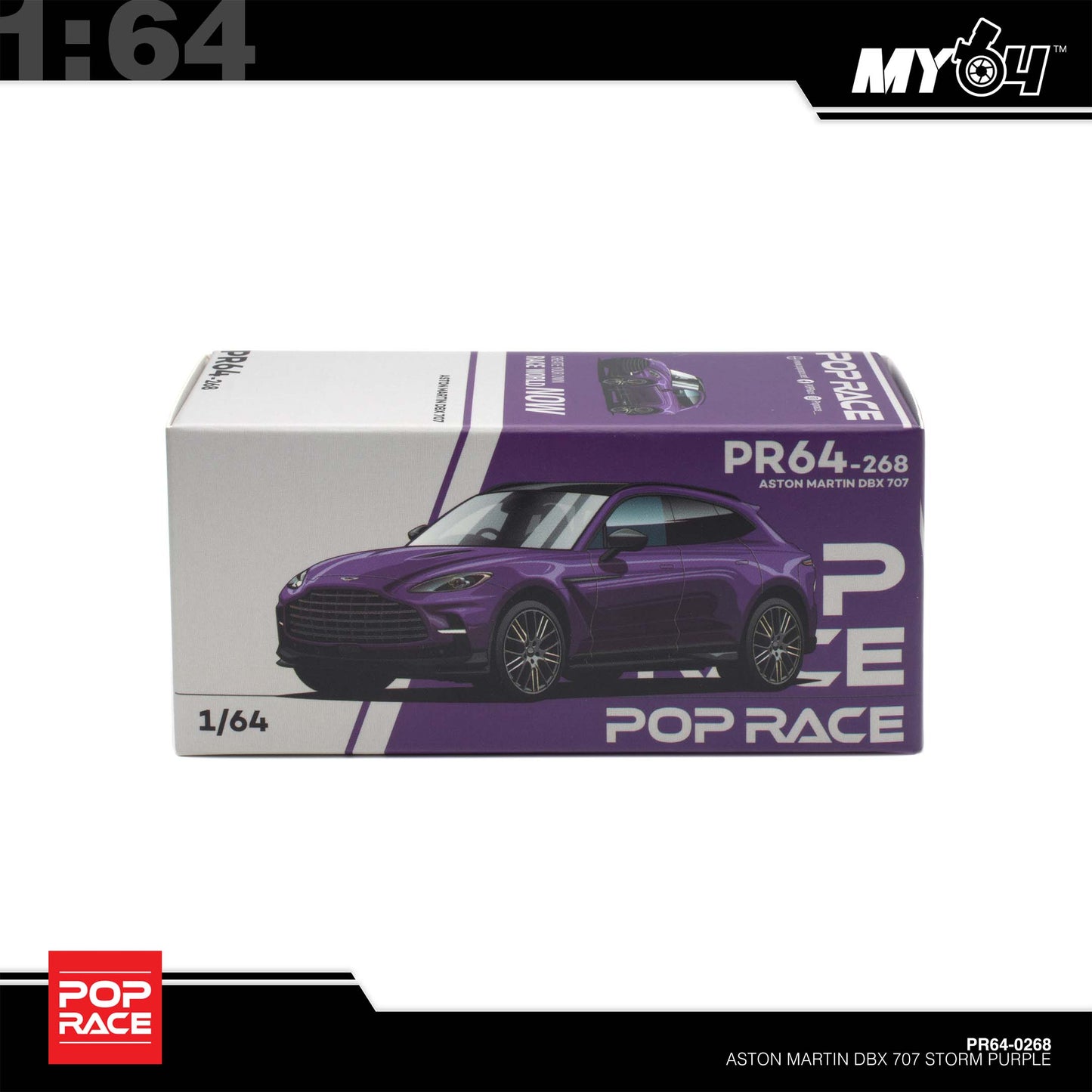 [Pop Race] 1:64 Aston Martin DBX 707 - Storm Purple