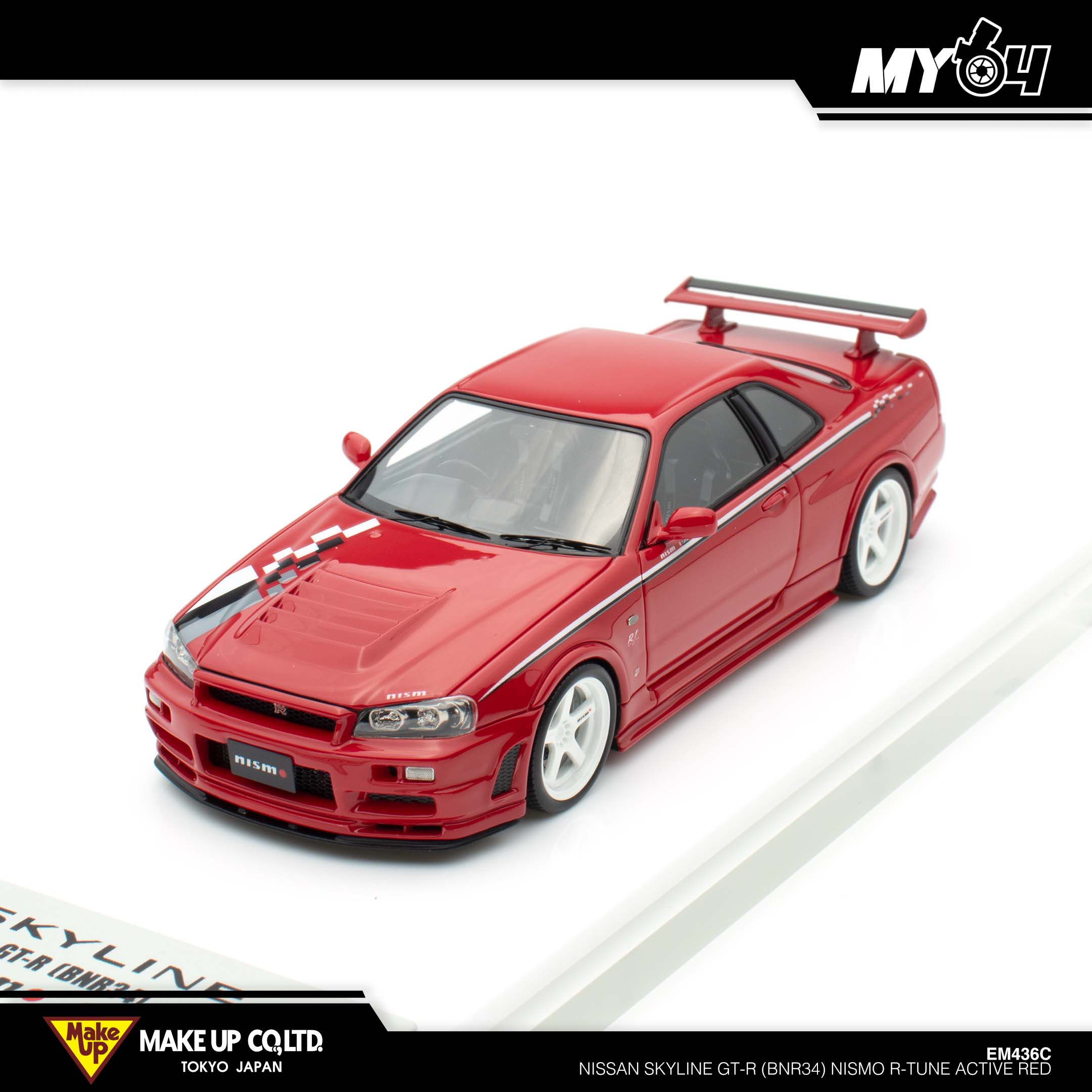 Make Up] Nissan Skyline GT-R (BNR34) NISMO R-Tune - Red | The Model Car Shop