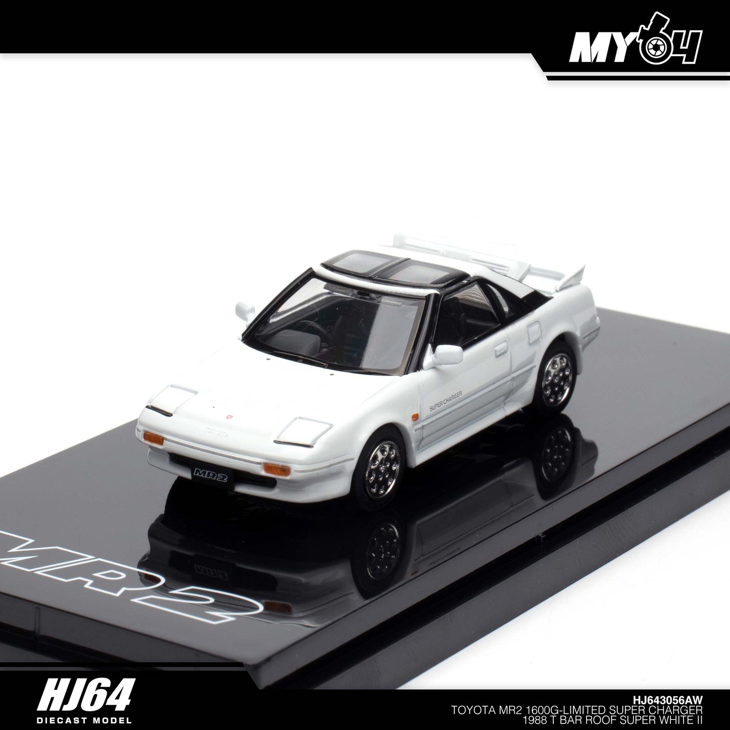 [Hobby Japan] Toyota MR2 1600G-LIMITED SUPER CHARGER 1988 T BAR ROOF - Super White II