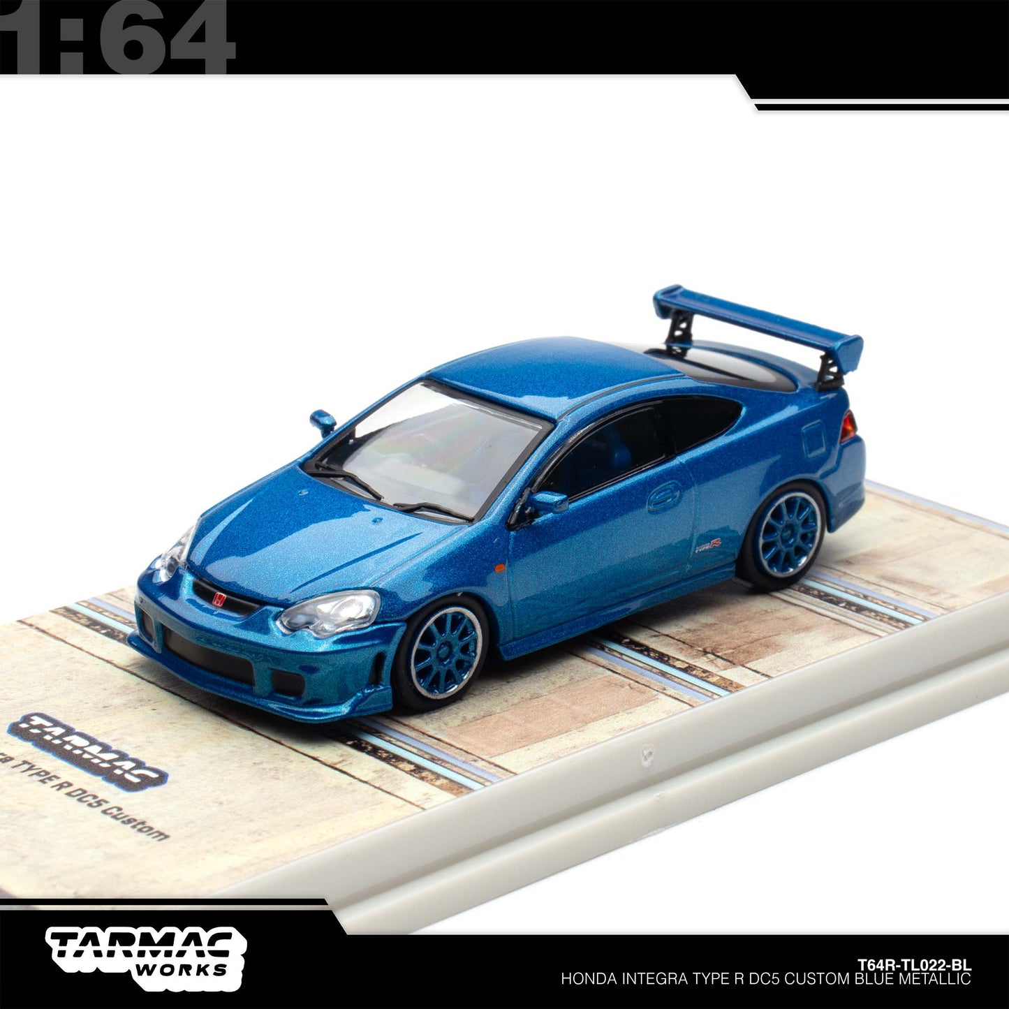[Tarmac Works] 1:64 Honda Integra Type-R DC5 Custom - Blue Metallic