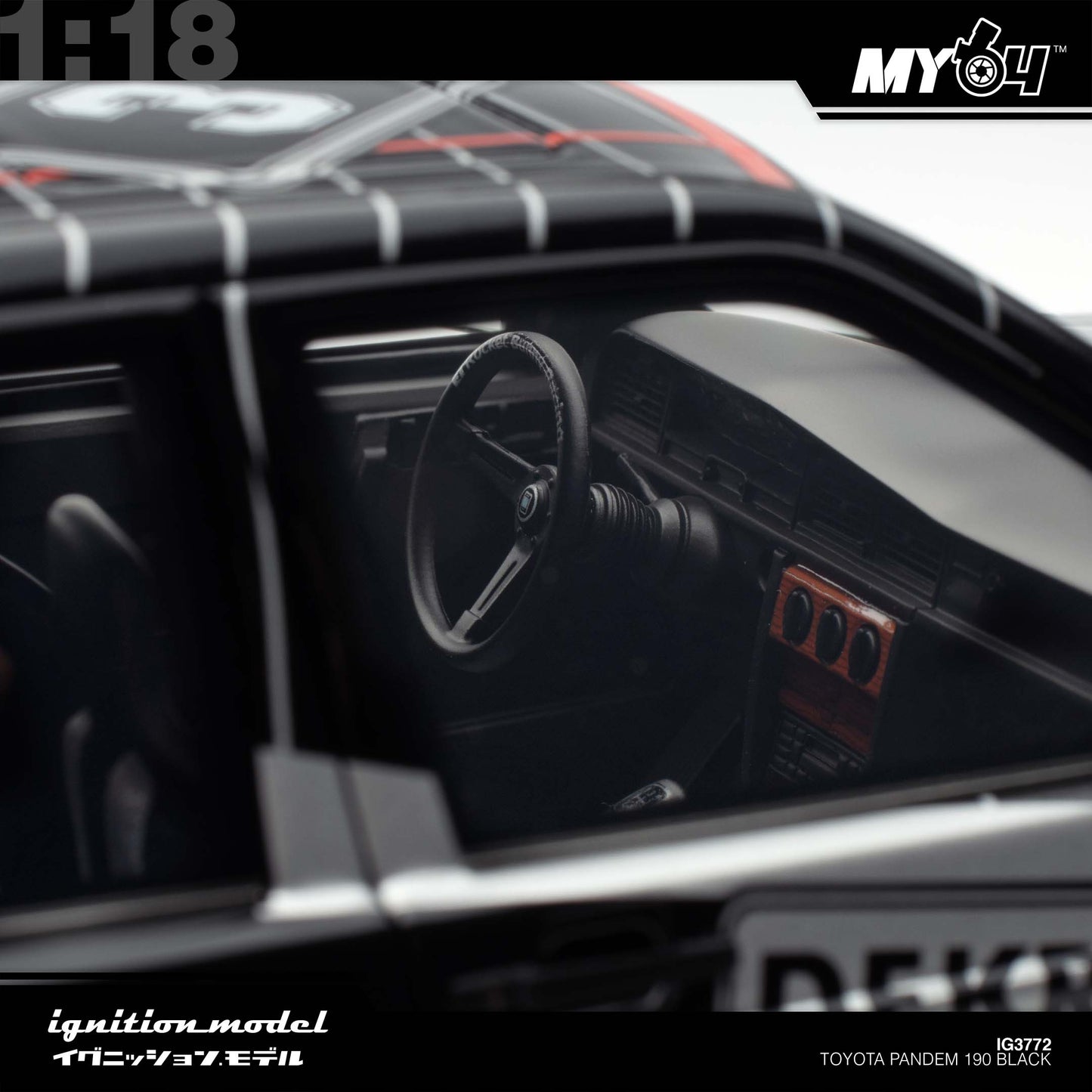 [Ignition Model] 1:18 Toyota Pandem 190 - Black