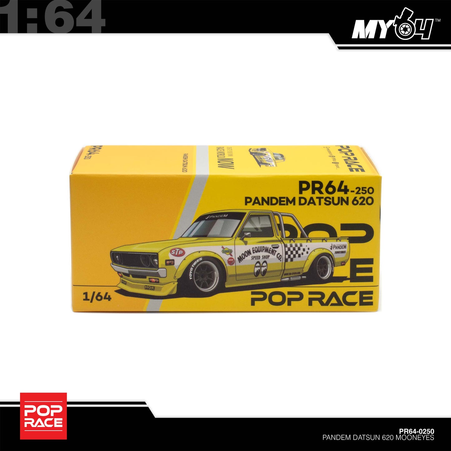 [Pop Race] 1:64 Pandem Datsun 620 - Mooneyes