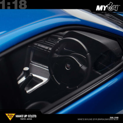 [Make Up] 1:18 Edilion BUILT BY LEGENDS Mine's Skyline GT-R(BNR34) - Bayside Blue