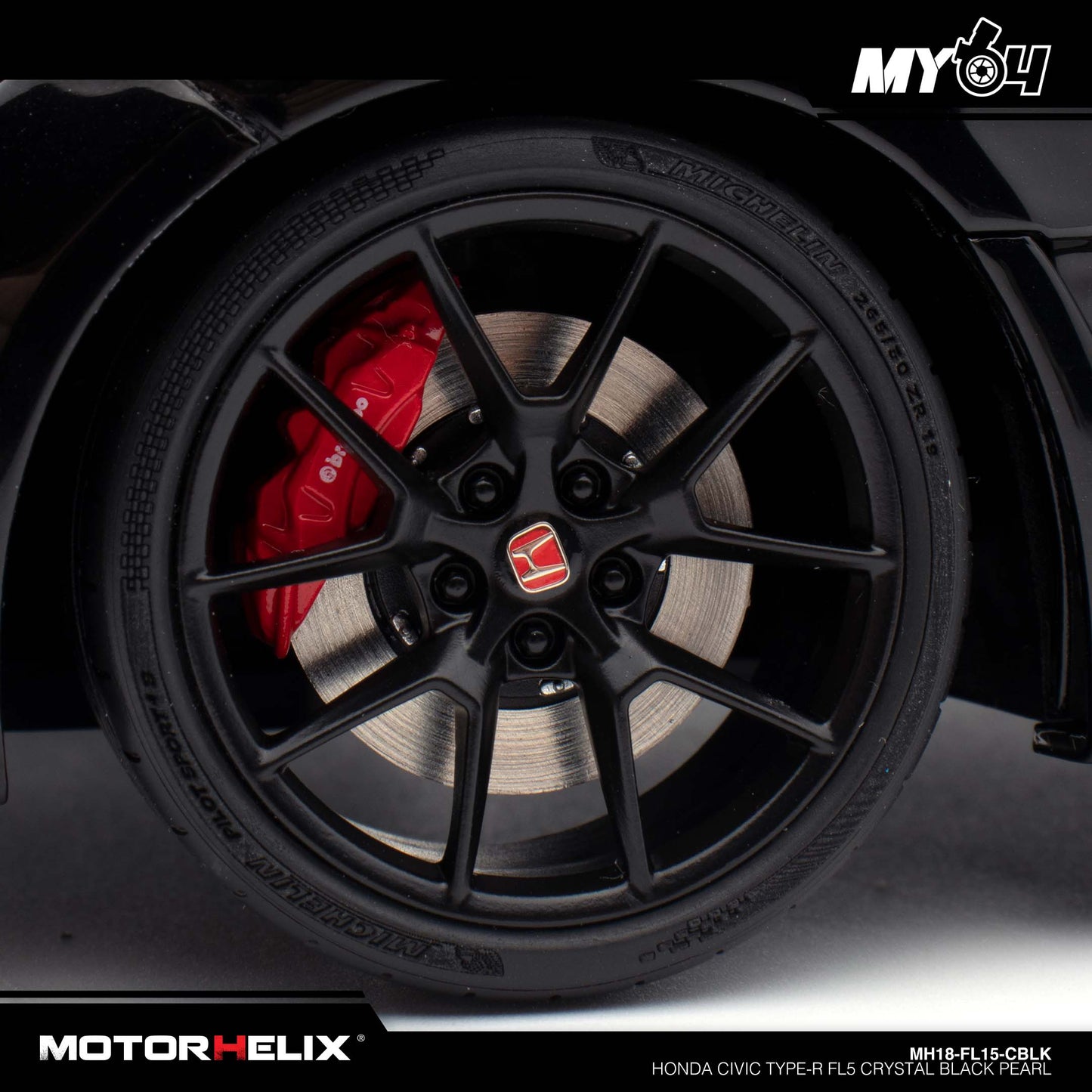 [Motorhelix] 1/18 Honda Civic Type-R FL5 - Crystal Black Pearl