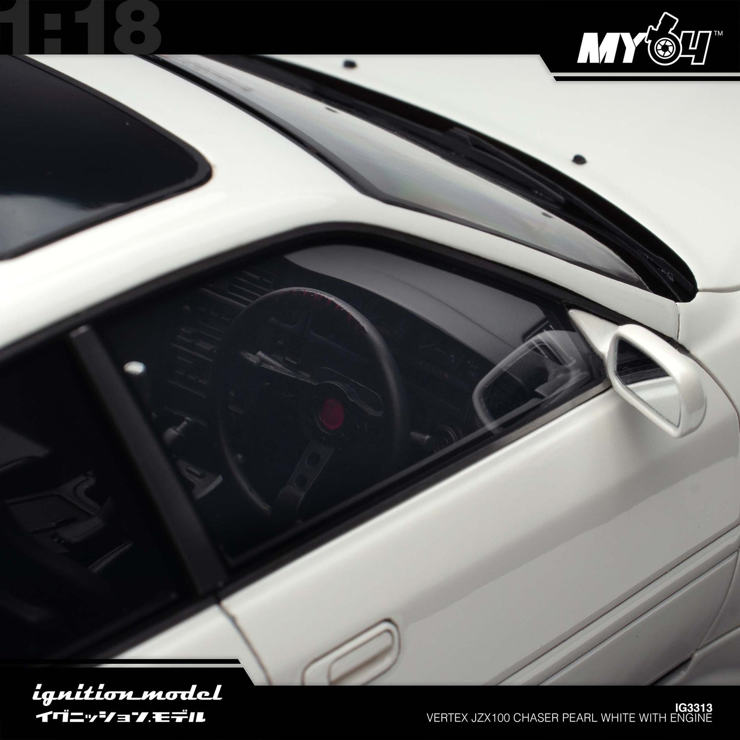 [Ignition Model] Vertex JZX100 Chaser - Pearl White With Engine