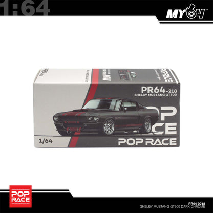 [Pop Race] 1:64 Shelby Mustang GT500 - Dark Chrome