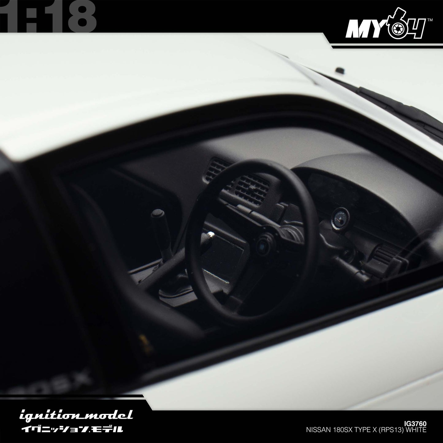 [Ignition Model] Nissan 180SX Type X (RPS13) - White