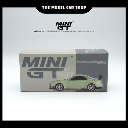 [MINI GT] Nissan Skyline GT-R (R34) Tommykaira R-z - Millenium Jade