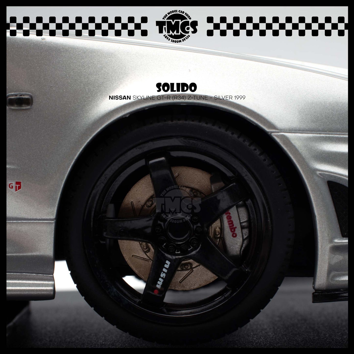 [Solido] 1:18 Nissan Skyline GT-R (R34) Z-Tune - Silver 1999