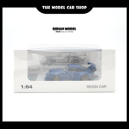 [Qi Dian] Resin RWB 930 GT Wing - Blue