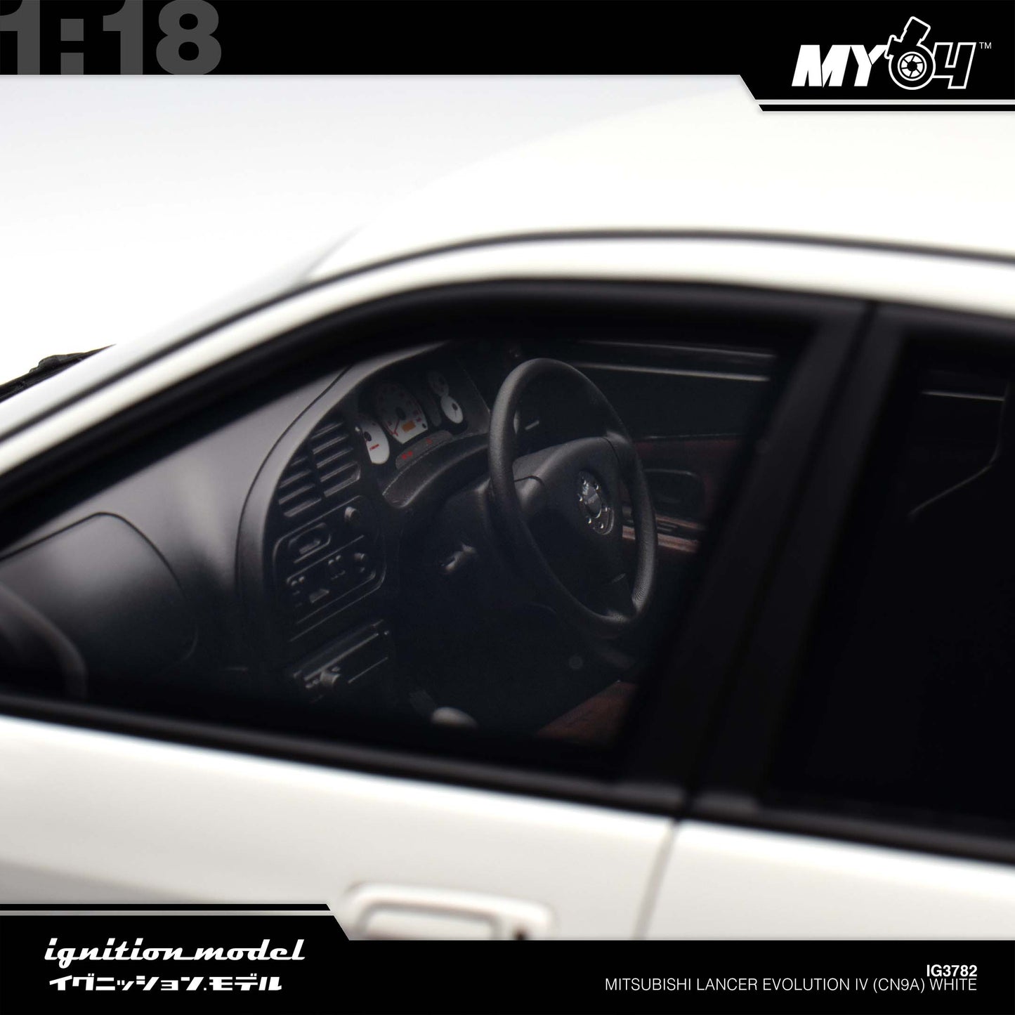 [Ignition Model]  1:18 Mitsubishi Lancer Evolution IV (CN9A) - White
