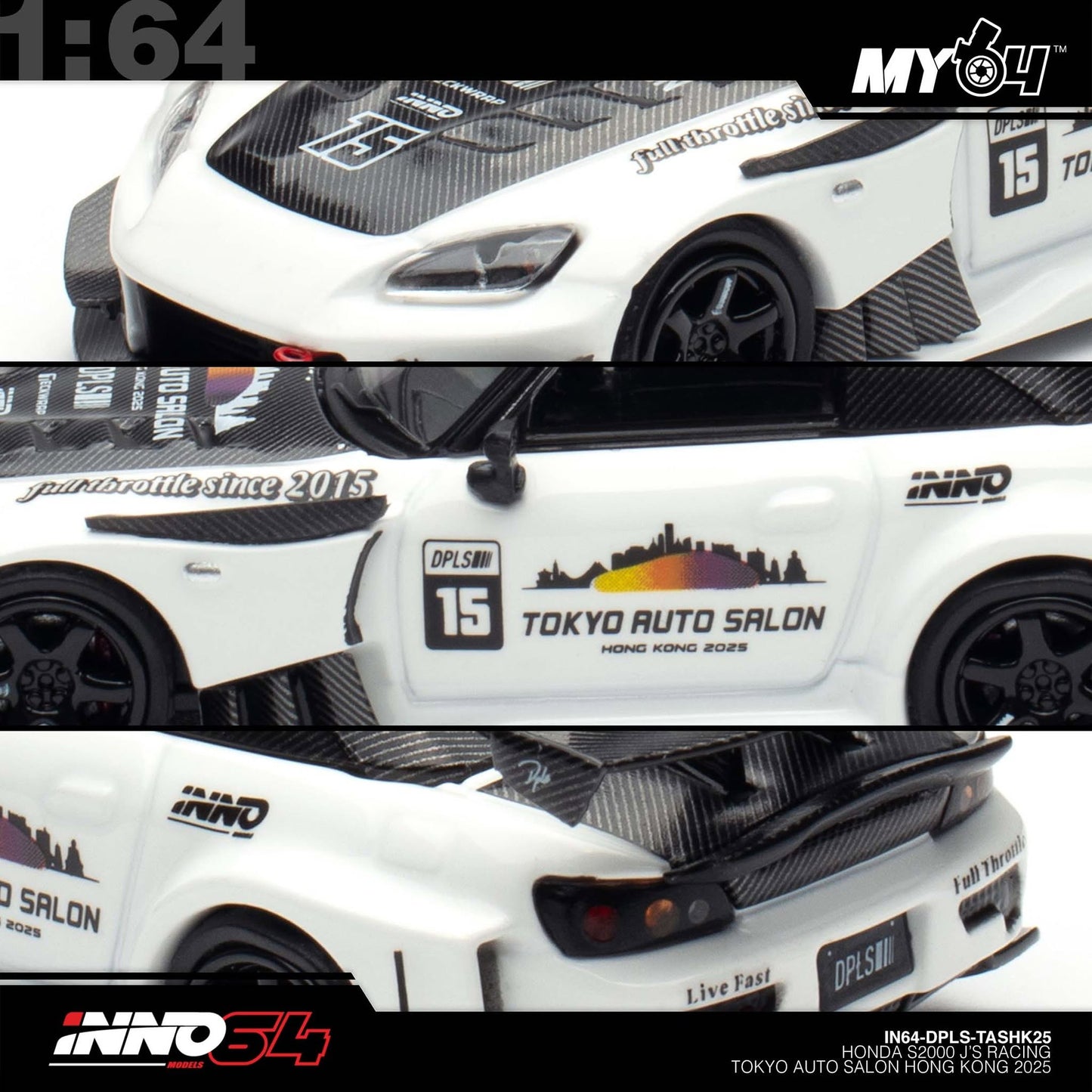[INNO64] 1:64 Honda S2000 J'S RACING Tokyo Auto Salon Hong Kong 2025